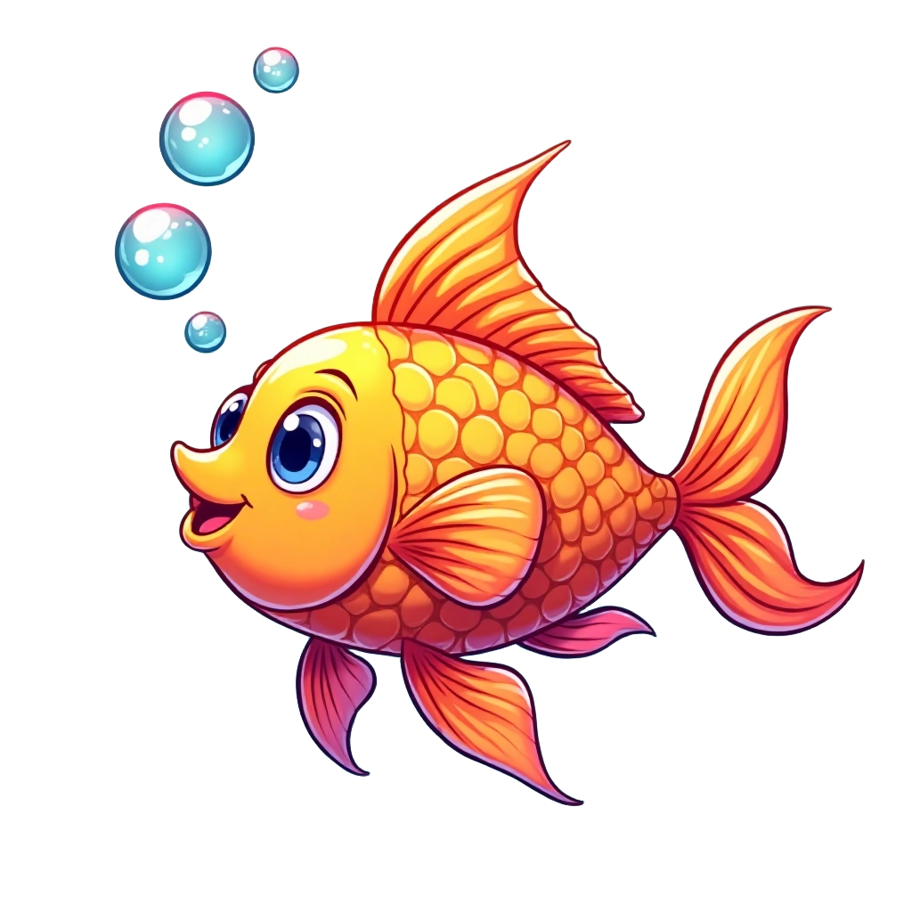 Colorful Cartoon Fish